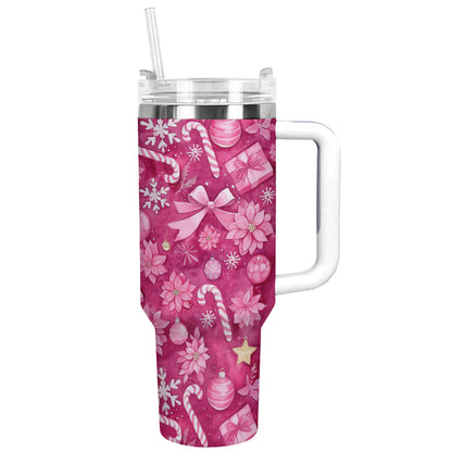 Shineful Tumbler Pink Christmas