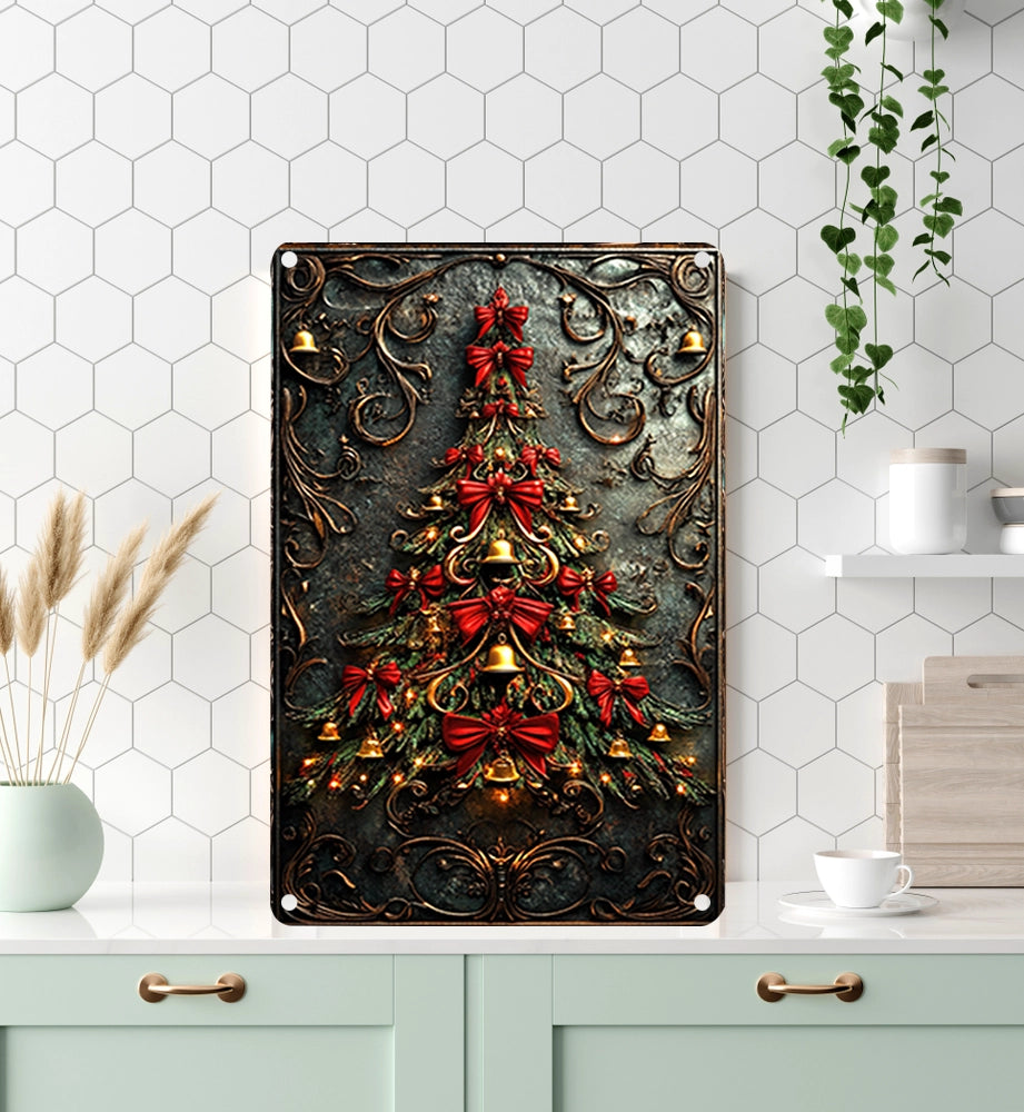 Shineful 2D Metal Sign Vintage Holiday Glow