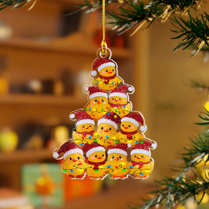 Shineful 2D Acrylic Ornament Christmas Baby Chicken