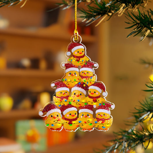 Shineful 2D Acrylic Ornament Christmas Baby Chicken