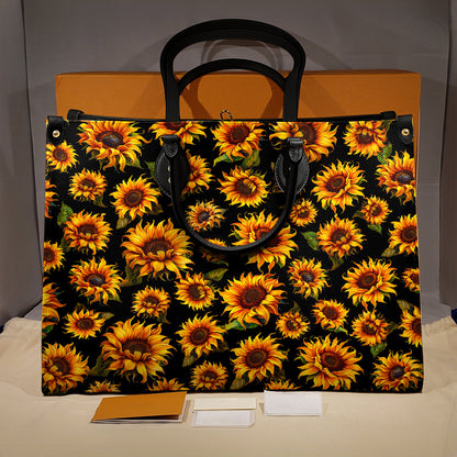 Sac en Cuir Brillant Sunburst Elegance