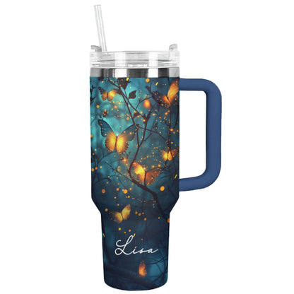 Shineful Tumbler Personalized Enchanted Glow Butterfly