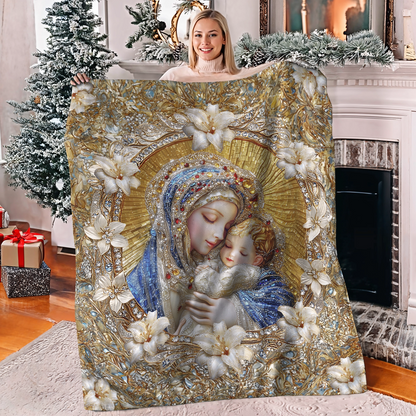 Shineful Fleece Blanket Holy Embrace