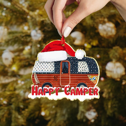 Shineful 2D Acrylic Ornament Christmas Happy Camper