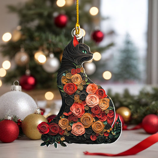 Shineful 2D Acrylic Ornament Charming Cat