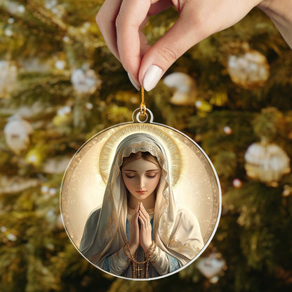 Shineful 2D Acrylic Ornament Sacred Serenity - Praying Virgin Mary