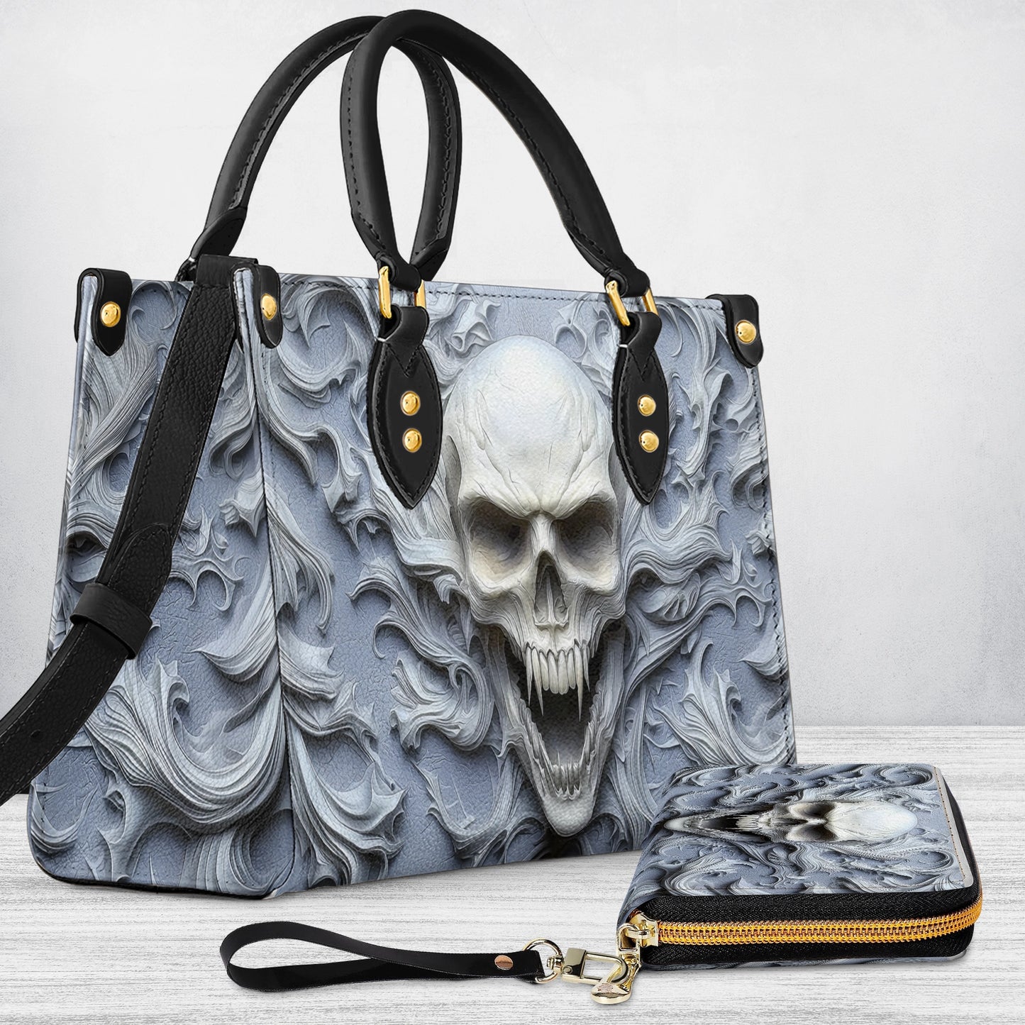 Shineful Leather Bag Skull Wraith Frost