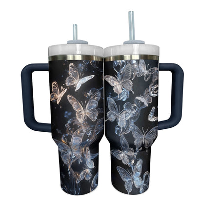 Shineful Glossy Tumbler Midnight Butterfly Glow