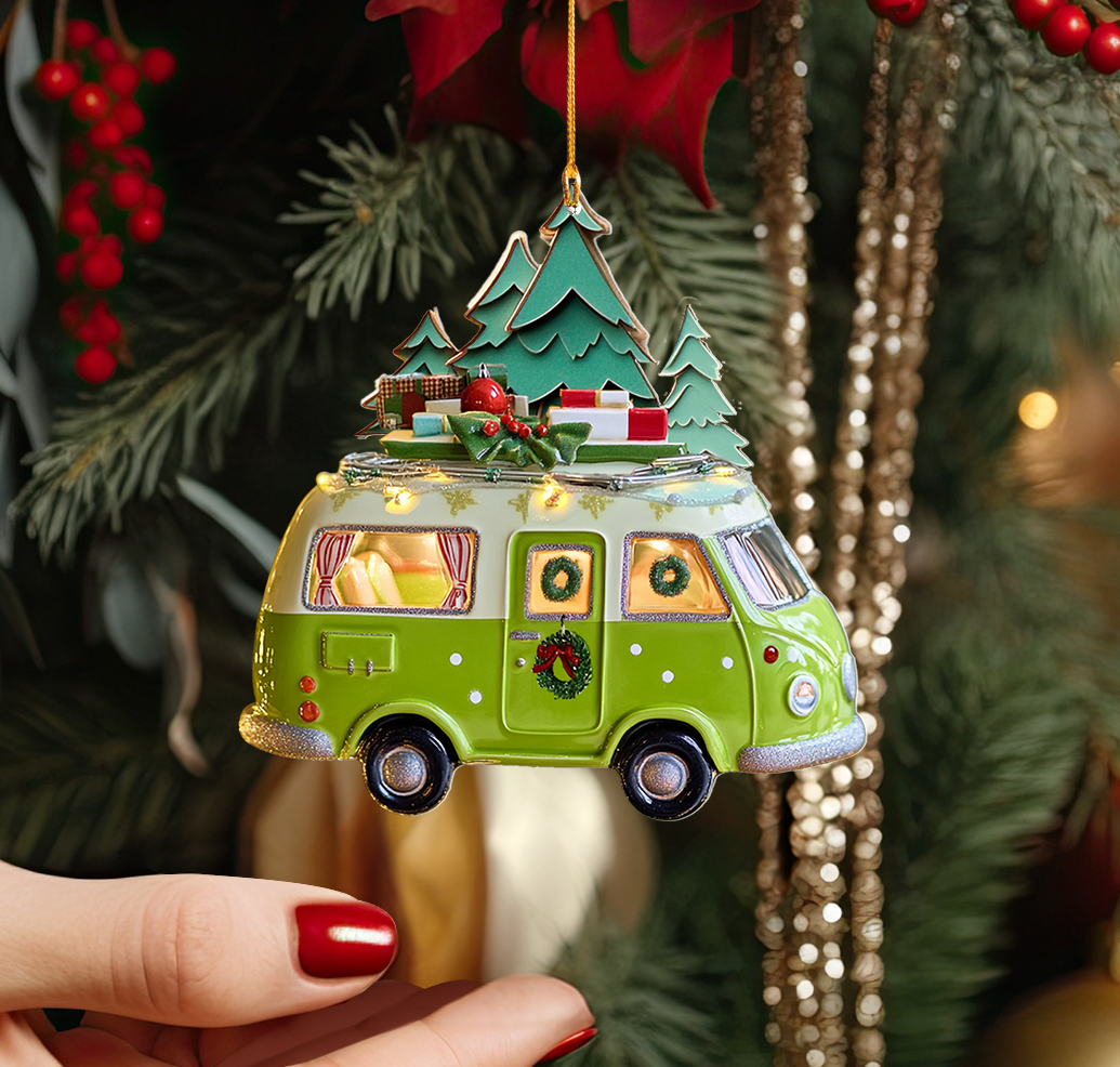 Shineful 2D Acrylic Ornament - Christmas Campers