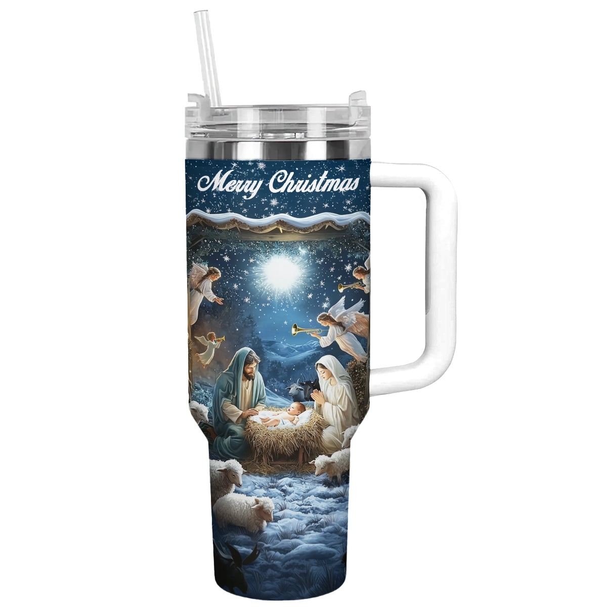 Shineful Tumbler Nativity Blessing Silence Night