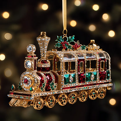 Shineful 2D Acrylic Ornament Christmas Magical Train