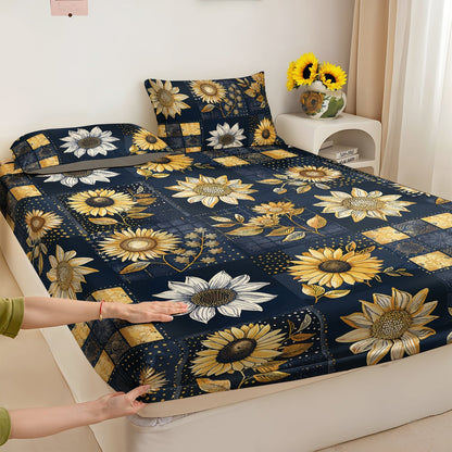 Shineful Fitted Sheet - Inelegance Sunflowers