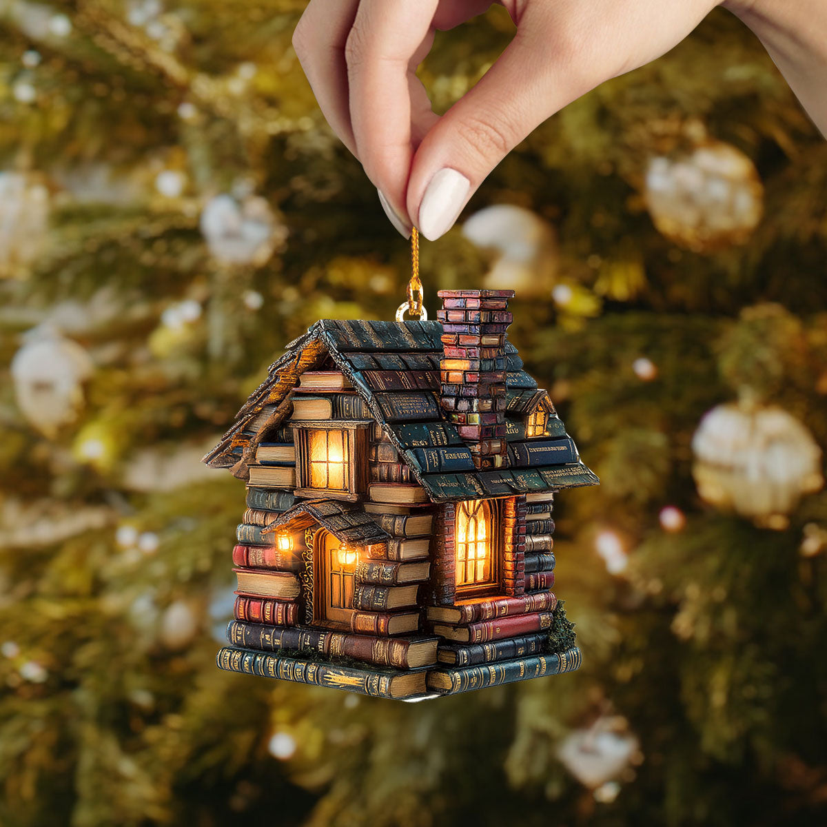 Shineful 2D Acrylic Ornament - Mystic Library Guardian