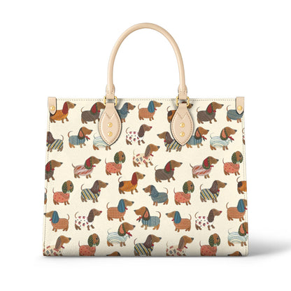 Shineful Leather Bag Sweet Dachshunds