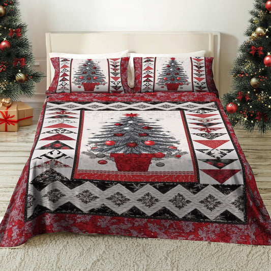 Shineful 4-Piece Bed Sheet Set Holiday Joy