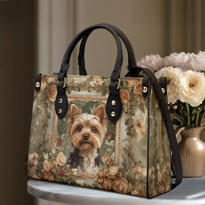 Shineful Leather Bag Luxe Yorkie Companion