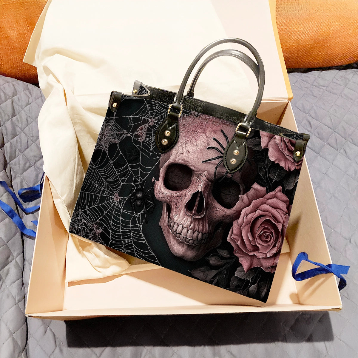 Shineful Leather Bag Eternal Bloom Skull