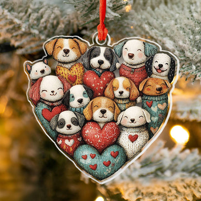 Shineful 2D Acrylic Ornament Puppy Love