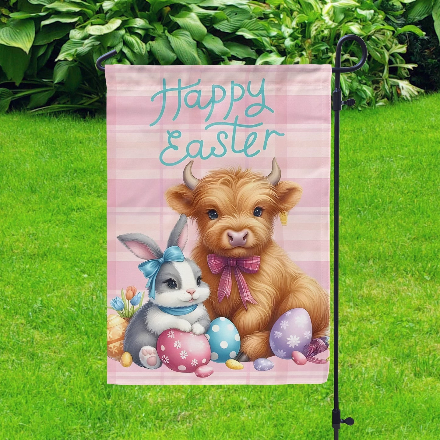 Shineful Garden Flag 12" x 18" Highland Charm Easter