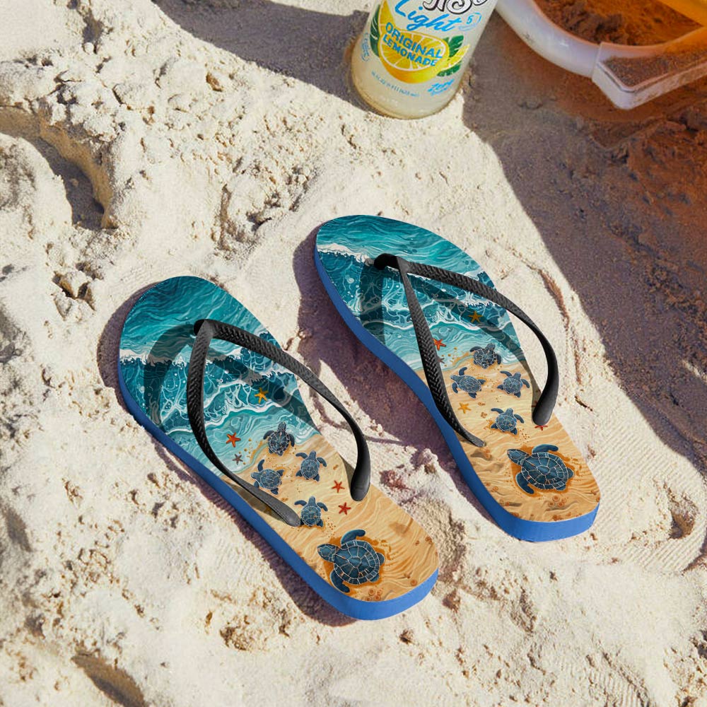 Shineful Flipflops Turtle Ocean