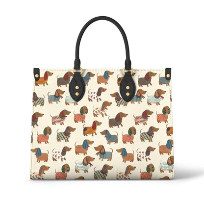 Shineful Leather Bag Sweet Dachshunds