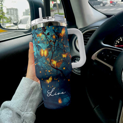 Shineful Tumbler Personalized Enchanted Glow Butterfly