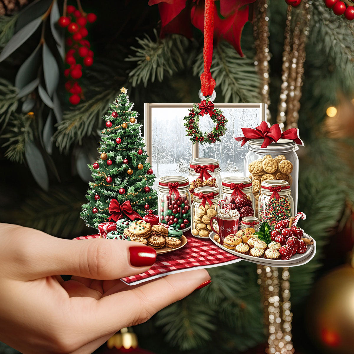 Shineful 2D Acrylic Ornament Holiday Cookie Haven