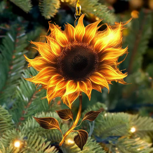 Shineful Acrylic Ornament Sunflower Lighted Spirit