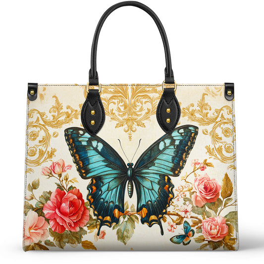 Shineful Leather Bag Butterfly Rose Whisper