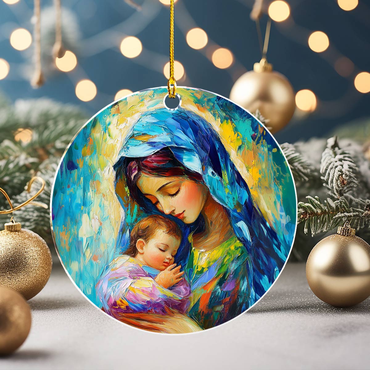 Shineful 2D Acrylic Ornament Blessed Art