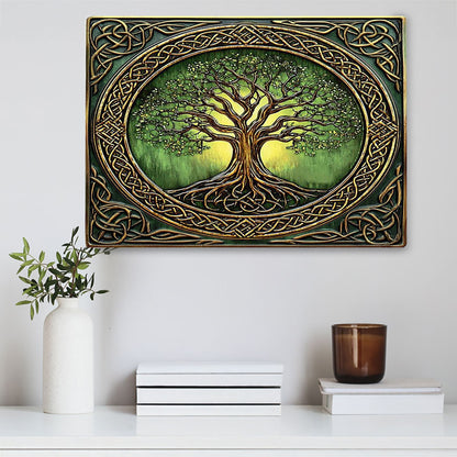 Shineful 2D Metal Sign Celtic Harmony Tree