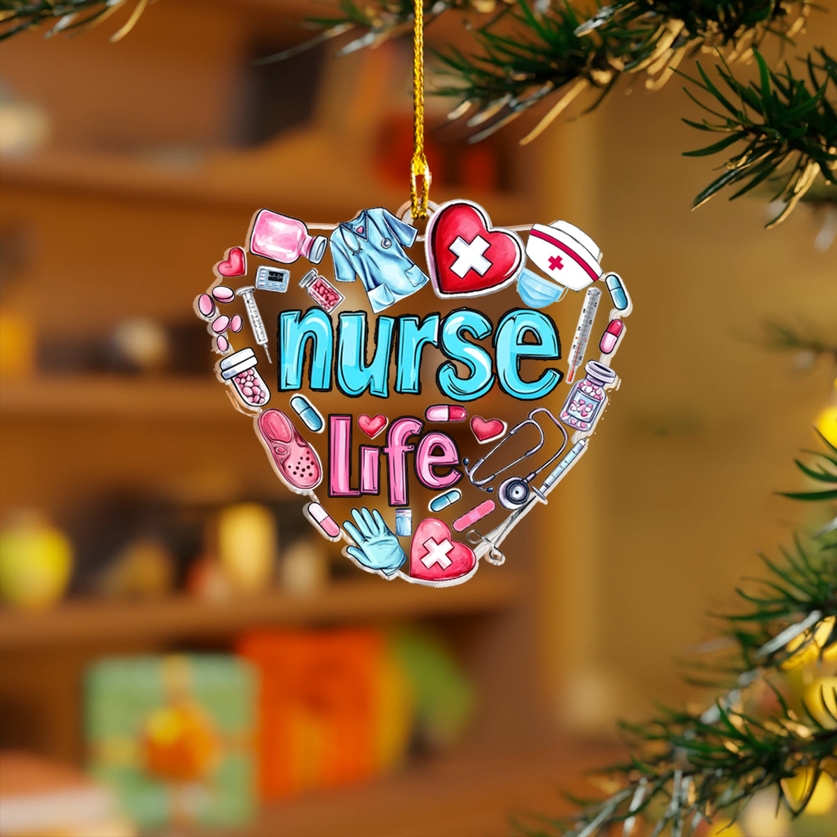 Shineful 2D Acrylic Ornament Nurse Life