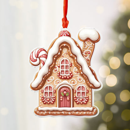 Shineful 2D Acrylic Ornament Christmas Element Gingerbread