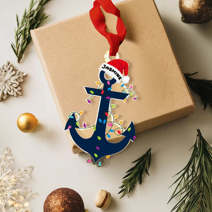 Shineful Acrylic Ornament Personalized Anchored in Christmas Cheer