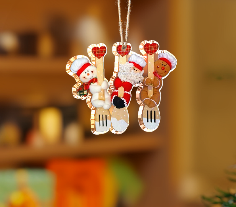 Shineful 2D Acrylic Ornament - Winter Wonderland Baker