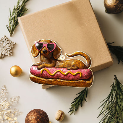 Shineful 2D Acrylic Ornament - Cute Hot Dog