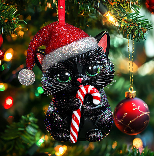 Shineful 2D Acrylic Ornament Naughty Black Cat Collection