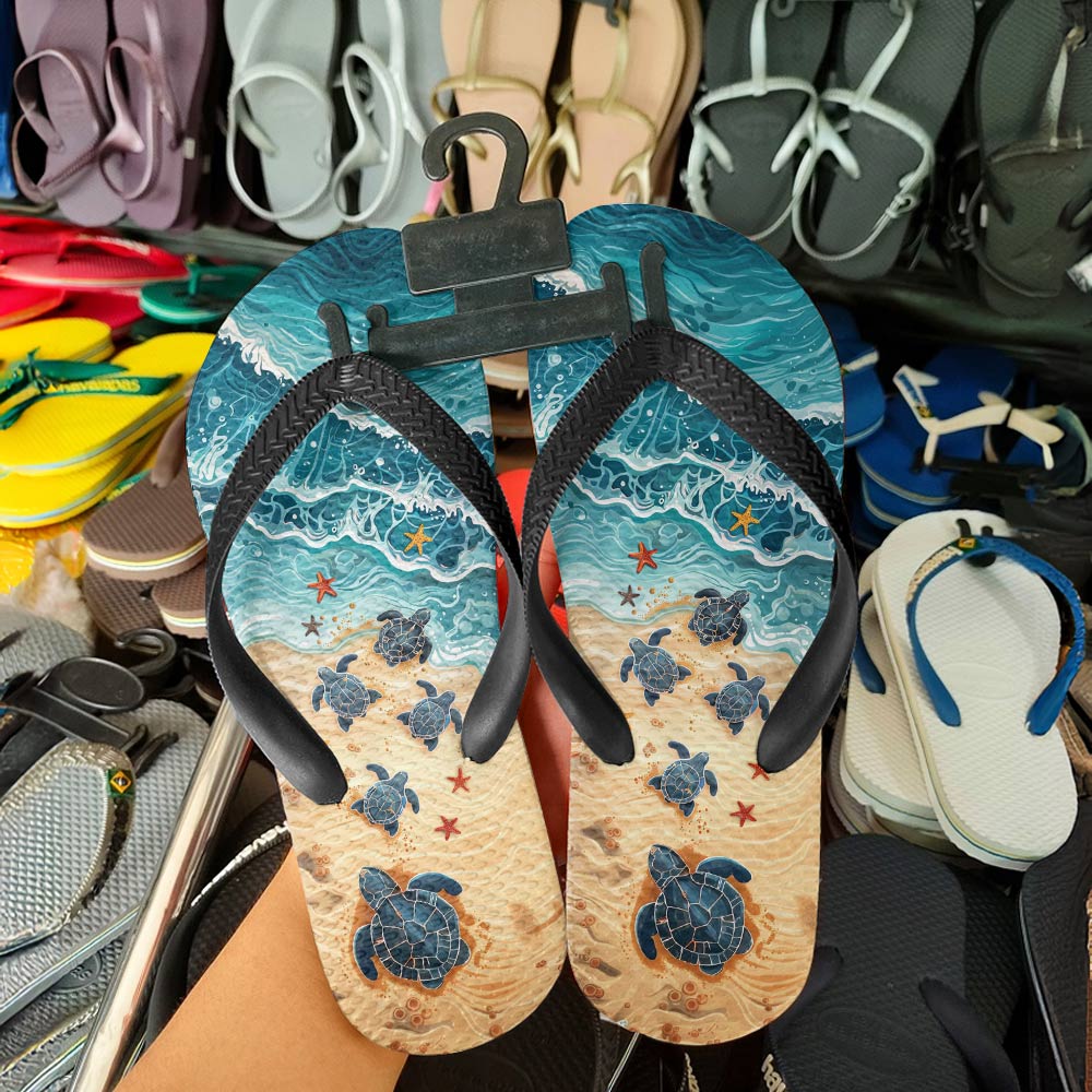 Shineful Flipflops Turtle Ocean