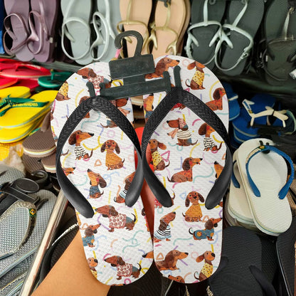 Shineful Flipflops Dachshund Cute