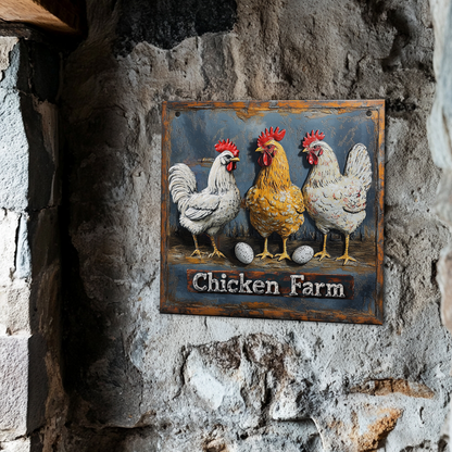 Shineful 2D Metal Sign The Hen House