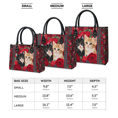 Sac en cuir brillant Chat Purrfect Rose Companions