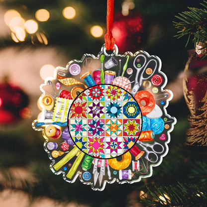 Shineful Acrylic Ornament Quilting Circle