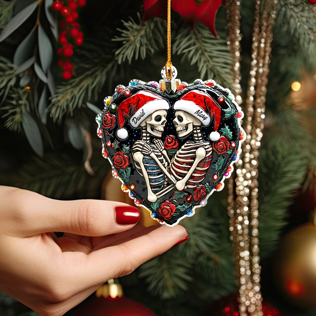 Shineful Personalized 2D Acrylic Ornament Eternal Gothic Love