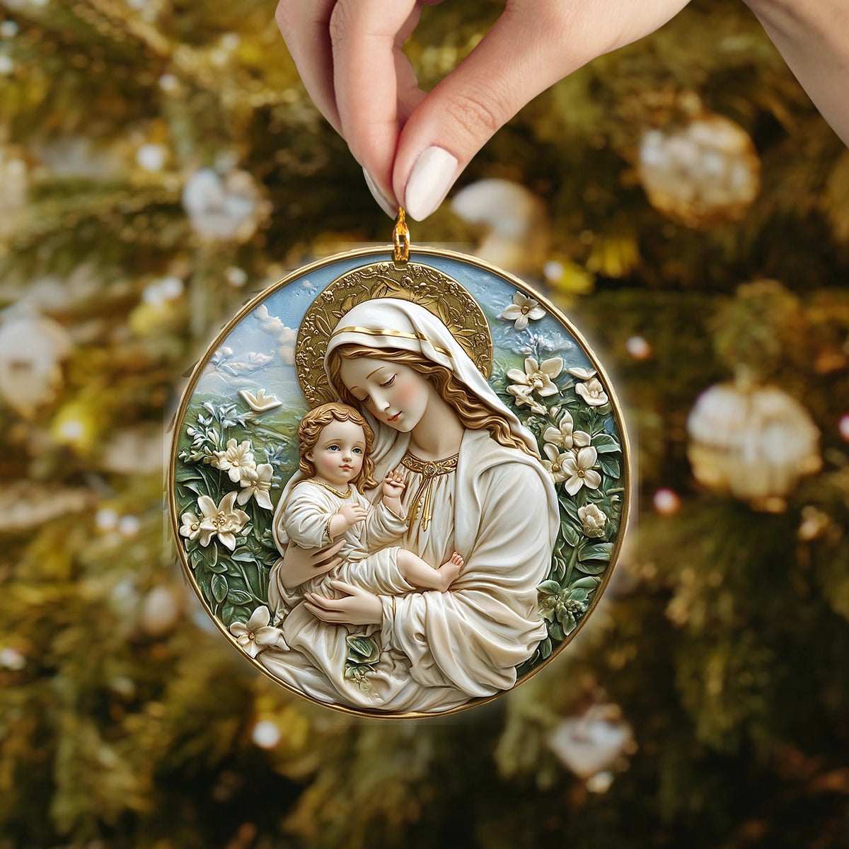 Shineful 2D Acrylic Ornament Blessed Maternal Grace