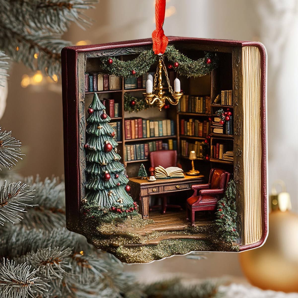 Shineful 2D Acrylic Ornament Library Magic