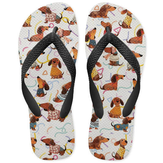 Shineful Flipflops Dachshund Cute