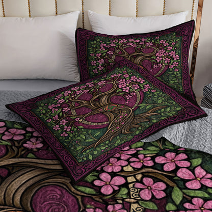 Shineful All Season Quilt 3-Piece Set Blossoming Harmony