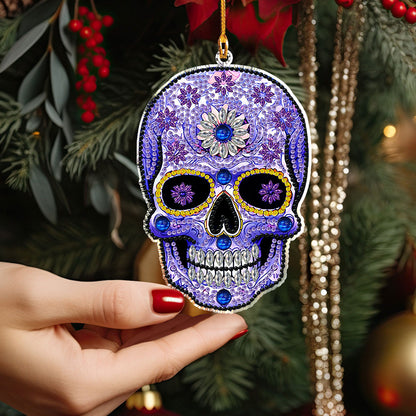 Shineful 2D Acrylic Ornament - Mystic Bloom Skull