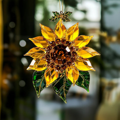 Shineful 2D Acrylic Ornament Sunflower Sunny Side Up