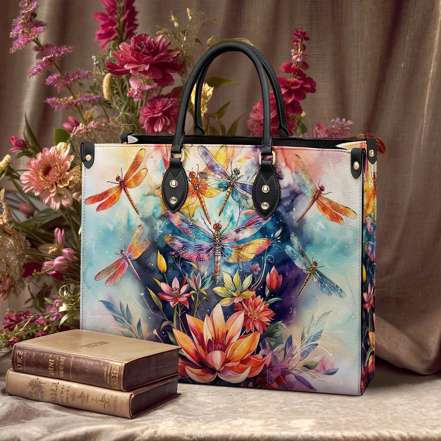 Shineful Leather Bag Dragonfly Free Flying